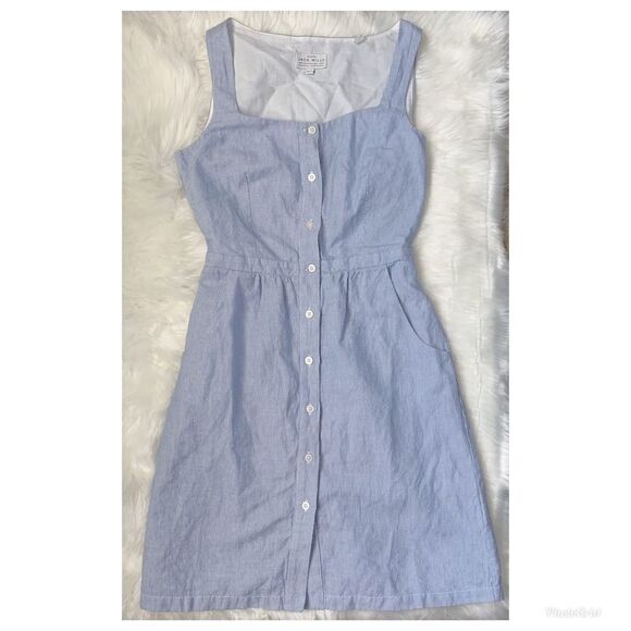 Jack Wills Striped A line button down dress - Picture 1 of 3